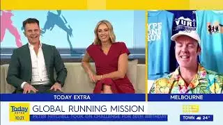 My 170km World Map GPS Art Run - 9News