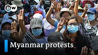 Myanmar security forces open fire on protesters | DW News