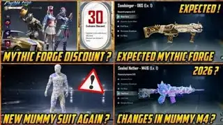 🔴 Mythic Forge Discount Event 4.3 Update ? | New Mummy Suit in 2026 ? | BGMI Expected Mythic Forge
