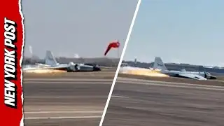 NASA Plane CRASH Lands at Texas Airport