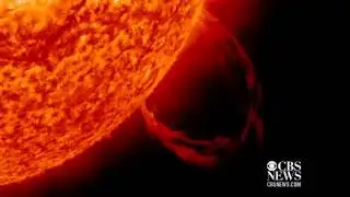 NASA video shows massive solar flares