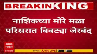 Nashik Leopard Attack : नाशिकच्या मोरे मळा परिसार बिबट्या जेरबंद, नागरिकांचा सुटकेचा श्वास