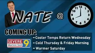 Nate at 8: Tracking Cooler Temperatures into the Weekend