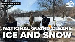 National Guard helps DC clear ice and snow
