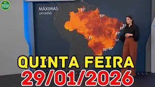 NATIONAL NEWS - WEATHER FORECAST - 01/29/2026 / THURSDAY