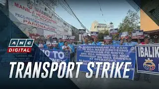 Nationwide jeepney strike affects commuters in Manila | ANC