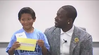 NBA star Dwayne Wade surprises kids at Marquette summer reading program