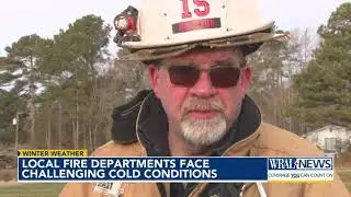 NC fire departments face challenging cold conditions