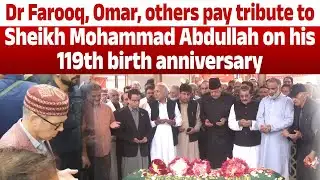 NC leadership, workers pay tributes to Sheikh Abdullah on his 43rd death anniversary