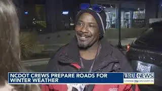 NCDOT crews prepare roads for winter weater