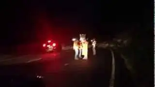 NCDOT Engineers At I-40 Rock Slide