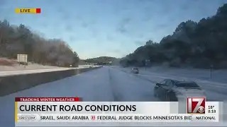 NCDOT responds to road conditions after snow blankets NC