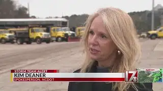 NCDOT spokesperson talks road conditions as snow accumulates
