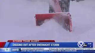 Neighbors dig out after weekend snowstorm