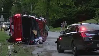 neighbors react after car crash