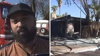 Neighbors save elderly man from house fire