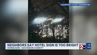Neighbors say Donelson hotel sign is too bright