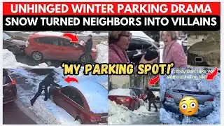 Neighbors Stealing Parking Spots Like it’s A Sport😂🥶WINTER Compilation 