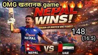 Nepal Beat UAE! 😱 Warm-Up Match Full Highlights | Nepal Cricket 