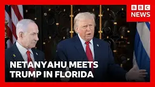 Netanyahu arrives in Florida for Middle East talks | BBC News