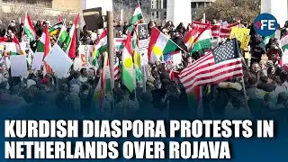 Netherlands Protest Marks World Rojava Solidarity Day, Calls for Action on Syria