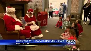Nettleton library hosted breakfast with Santa on Saturday