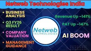 Netweb Technologies Business Analysis || Q3FY26 Number || Company Valuation || Management Guidance