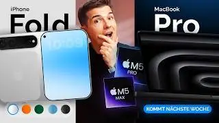 Neue iPhone Fold Leaks (Farben, Buttons..)! M5 Pro/Max MacBook Pro steht bevor & Apple kauft AI ein!