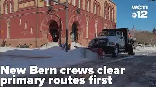 New Bern storm cleanup: crews focus on main roads first