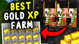 NEW BEST Gold XP Farm Minecraft Bedrock 1.21!