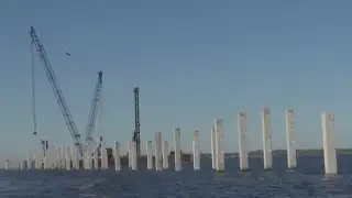 New bridge construction continues