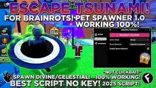 [NEW] Escape Tsunami For Brainrot! OP Script | *GET ALL OP PETS* PET SPAWNER OP! (NO KEY! 😱) 2026!