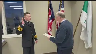 New fire chief, assistant chief sworn in at local fire department