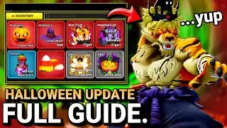 🎃NEW HALLOWEEN + TIGER FRUIT UPDATE FULL GUIDE!! In Blox Fruits..