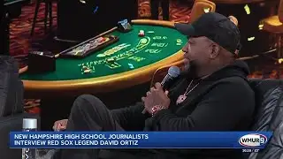 New Hampshire high school journalists interview Red Sox legend David Ortiz