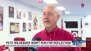 New Hanover County school board chairman will not seek re-election