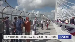 New Harbor Bridge marks major milestone