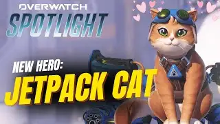 NEW HERO: Jetpack Cat Ability Breakdown | Overwatch Spotlight