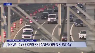 New I-495 Express Lanes to Open Nov. 23
