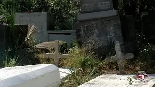 New Iberia cemetery damaged by Hurricane Delta