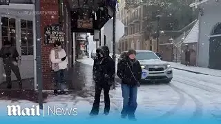 New Orleans residents share their experience dealing with the snow