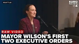 New Seattle Mayor Katie Wilson announces her first two executive orders