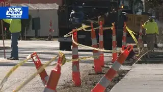 New sidewalk construction underway on Third Avenue North in Myrtle Beach