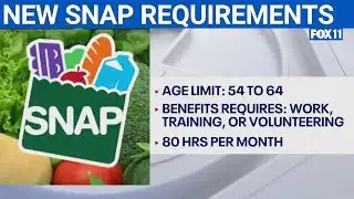 New SNAP rule says adults must work 80 hours/month  | FOX 11 LA