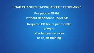 New SNAP work requirements go into effect Feb. 1, threatening recipient eligibility
