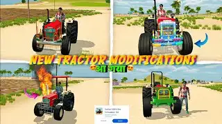New Tractor Modification आ गया 😍 Indian Vehicles Simulator 3d New Swaraj 855 Tractor Modify