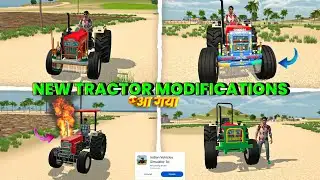 New Tractor Modification आ गया🤑 IndianVehicles Simulator 3d New Swaraj 855 Tractor Modify