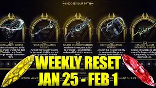 New Warframe Updates Looking Good! Warframe Weekly Reset January 25 - February 1!