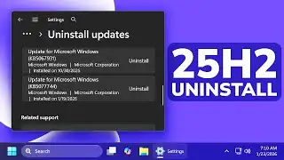 New Windows 11 25H2 Problem Forces Microsoft to Recommend Update Uninstall