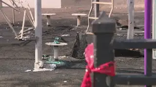 Newly built school playground in Hermosa intentionally set on fire